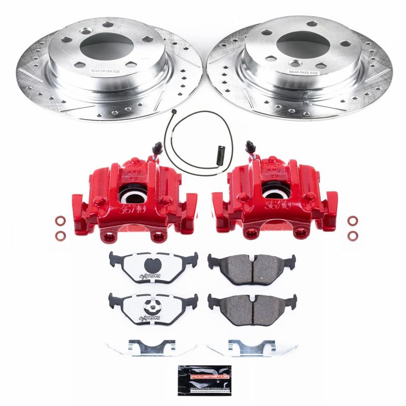 Power Stop 96-02 BMW Z3 Rear Z26 Street Warrior Brake Kit w/Calipers