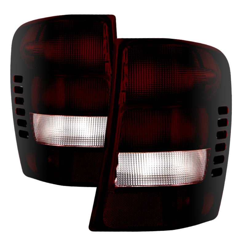 Xtune Jeep Grand Cherokee 1999-2002 OEM Style Tail Lights Red Smoked ALT-JH-JGC99-OE-RSM SPYDER