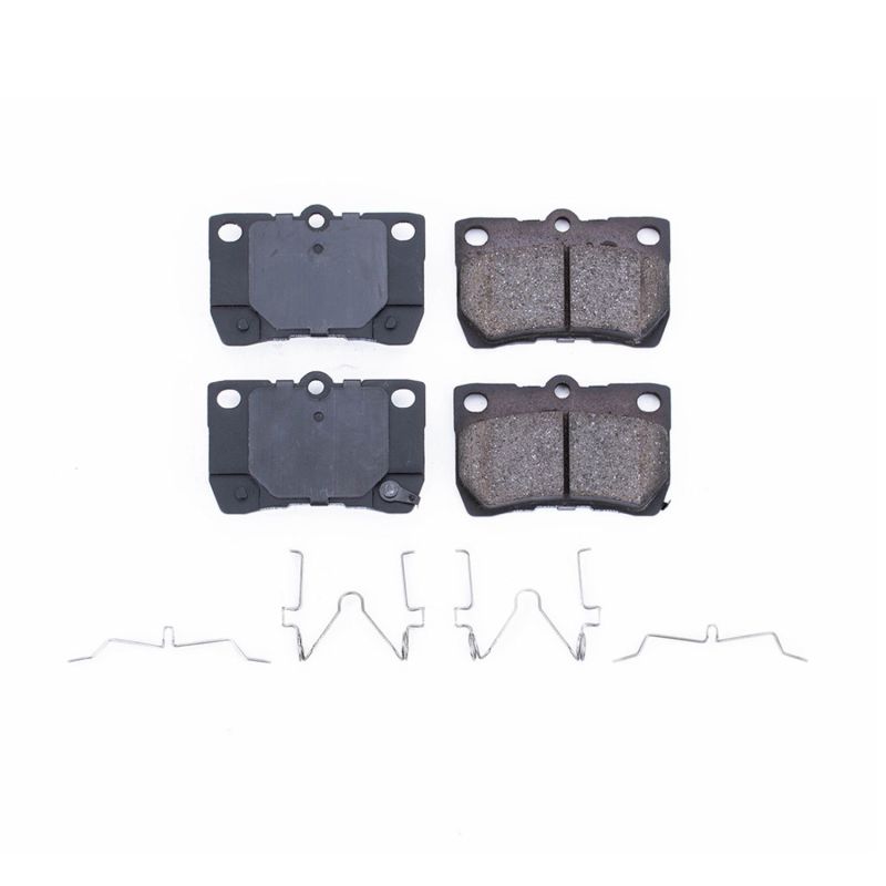 Power Stop 2006 Lexus GS300 Rear Z17 Evolution Ceramic Brake Pads w/Hardware PowerStop