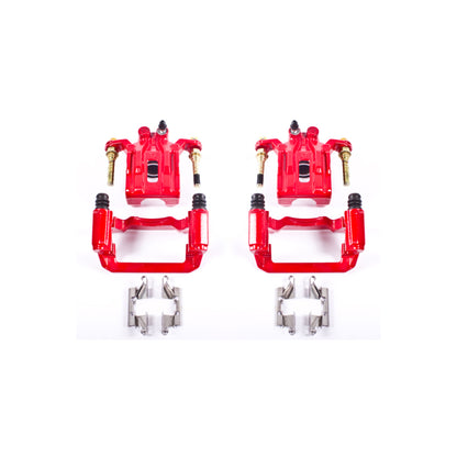 Power Stop 05-12 Nissan Pathfinder Rear Red Calipers w/Brackets - Pair PowerStop