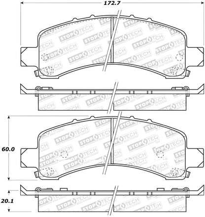 StopTech Street Disc Brake Pads - 305.09740 Stoptech