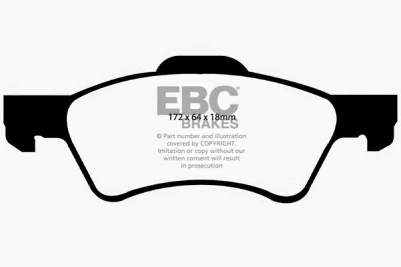 EBC YellowStuff Front Brake Pads - DP41613R