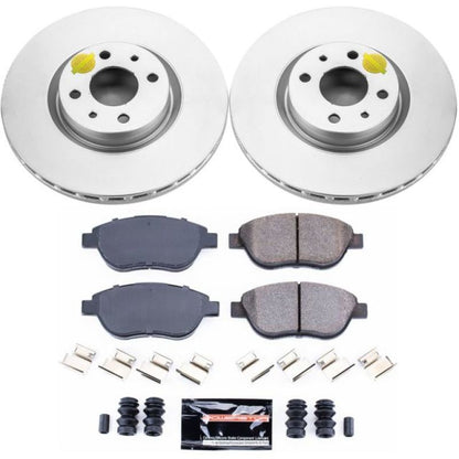 Power Stop 12-18 Fiat 500 Front Z23 Evolution Sport Coated Brake Kit PowerStop