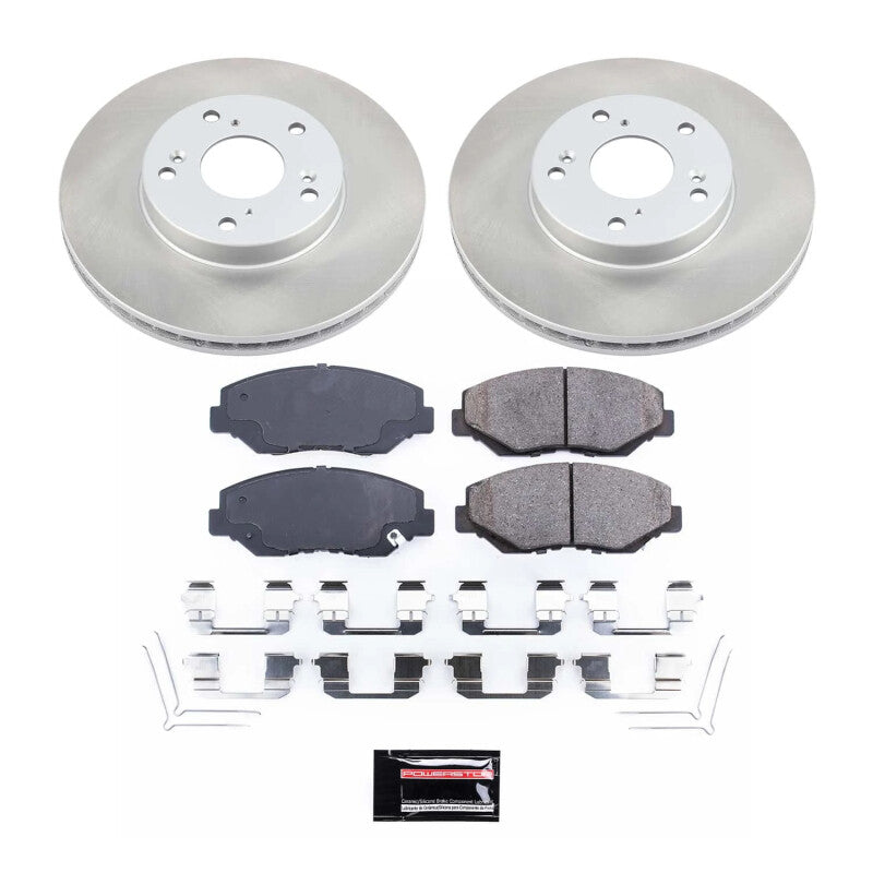 Power Stop 03-11 Honda Element Front Semi-Coated Rotor Kit PowerStop