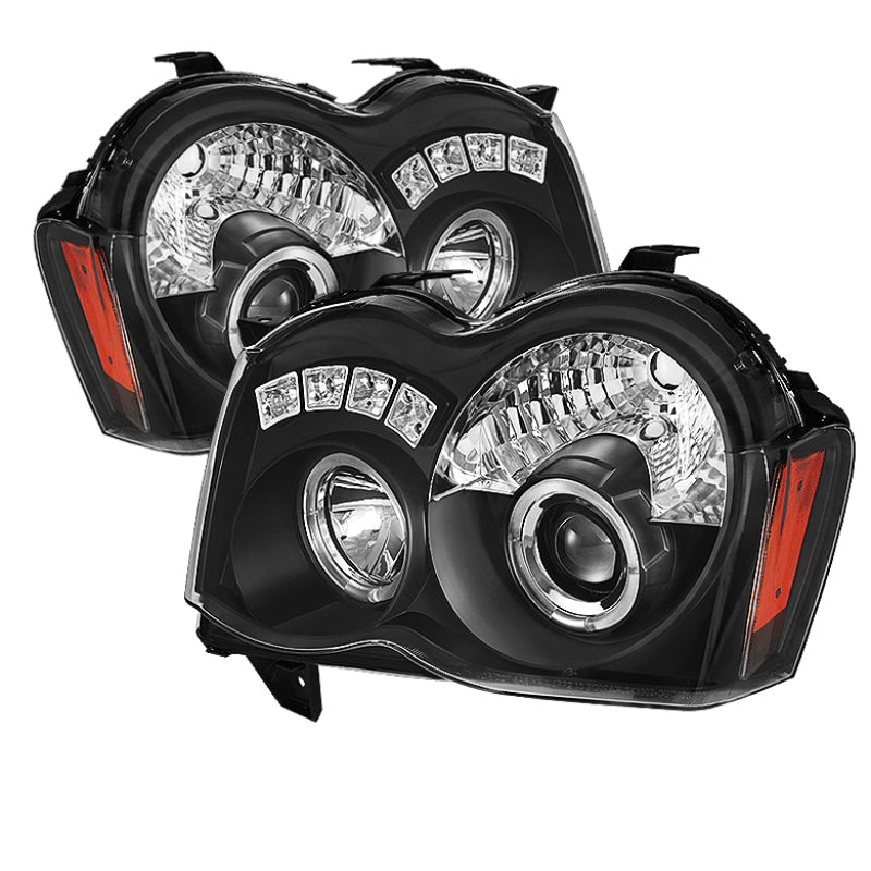 Spyder Jeep Grand Cherokee 08-10 Projector Headlights LED Halo LED Blk Low 9006 PRO-YD-JGC08-HL-BK SPYDER