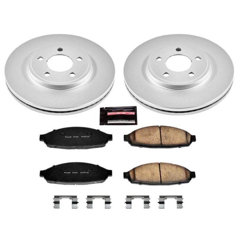 Power Stop 03-11 Ford Crown Victoria Front Z17 Evolution Geomet Coated Brake Kit PowerStop