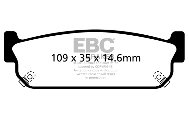 EBC YellowStuff Rear Brake Pads - DP41784R