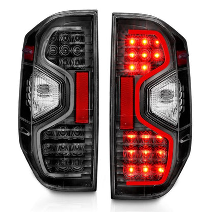 ANZO TOYOTA TUNDRA 14-21 LED TAIL LIGHTS BLACK CLEAR LENS - 311233