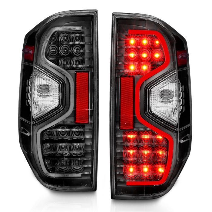 ANZO TOYOTA TUNDRA 14-21 LED TAIL LIGHTS BLACK CLEAR LENS - 311233