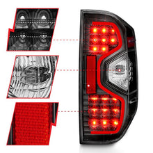 Load image into Gallery viewer, ANZO TOYOTA TUNDRA 14-21 LED TAIL LIGHTS BLACK CLEAR LENS - 311233