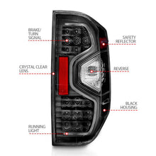 Load image into Gallery viewer, ANZO TOYOTA TUNDRA 14-21 LED TAIL LIGHTS BLACK CLEAR LENS - 311233