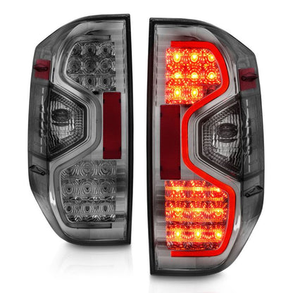 ANZO TOYOTA TUNDRA 14-21 LED TAIL LIGHTS CHROME SMOKE LENS - 311234