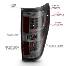 Load image into Gallery viewer, ANZO FORD F-150 09-14 LED TAIL LIGHTS G2 CHROME SMOKE LENS -311258