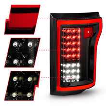 Load image into Gallery viewer, ANZO FORD F-150 15 -17 FULL LED TAIL LIGHTS BLACK CLEAR LENS - 311261