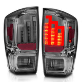 ANZO TOYOTA TACOMA 16-23 LED TAIL LIGHTS CHROME SMOKE LENS - 311282