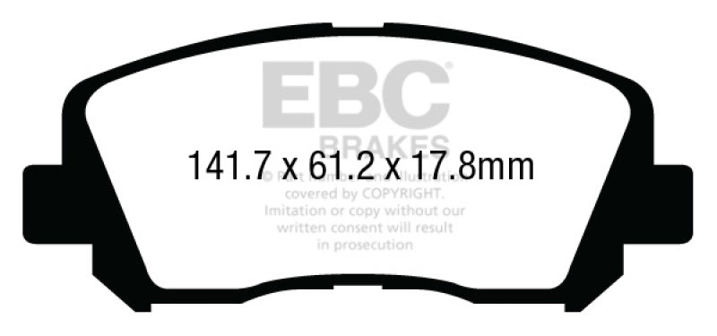 EBC YellowStuff Front Brake Pads - DP43007R