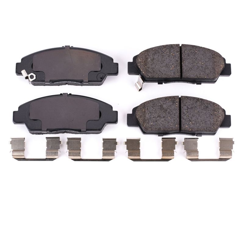 Power Stop 92-96 Honda Prelude Front Z17 Evolution Ceramic Brake Pads w/Hardware PowerStop
