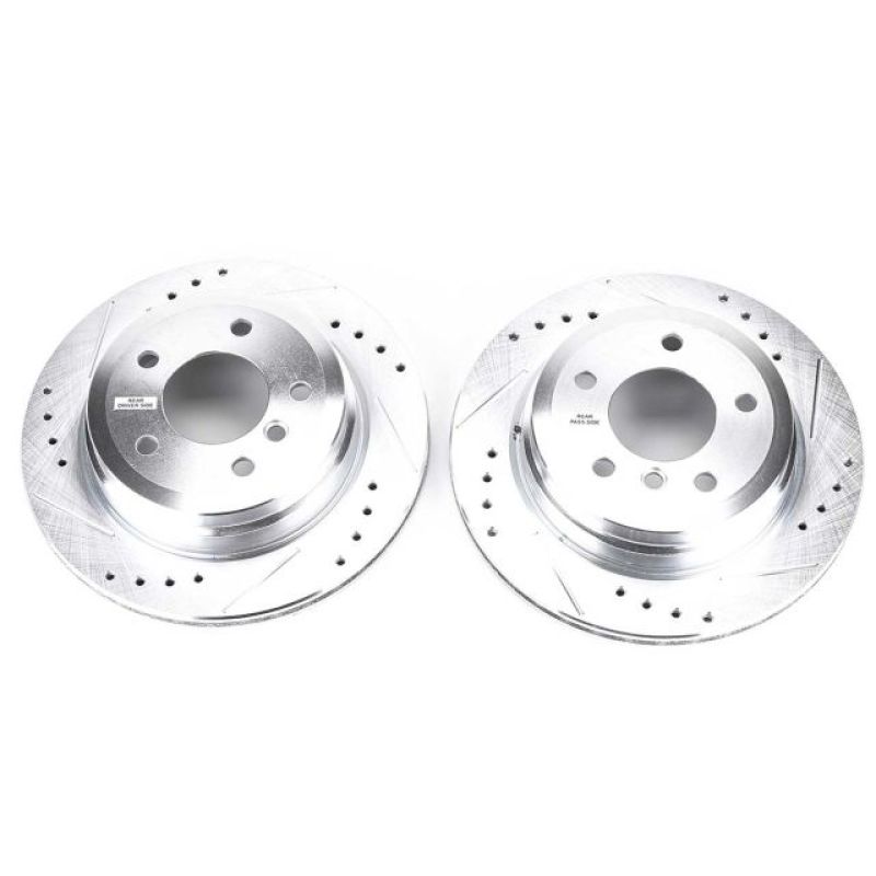 Power Stop 2006 BMW 325xi Rear Evolution Drilled & Slotted Rotors - Pair PowerStop