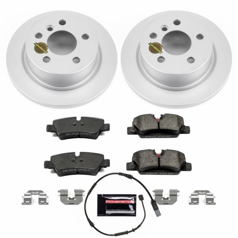 Power Stop 14-19 Mini Cooper Rear Z23 Evolution Sport Coated Brake Kit PowerStop