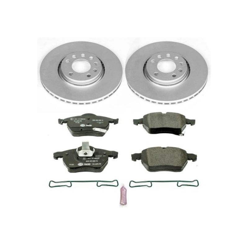Power Stop 99-02 Saab 9-3 Front Euro-Stop Brake Kit PowerStop
