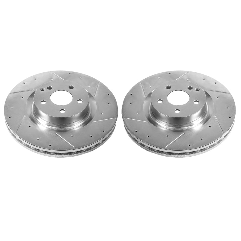 Power Stop 12-16 Mercedes-Benz C250 Front Evolution Drilled & Slotted Rotors - Pair PowerStop