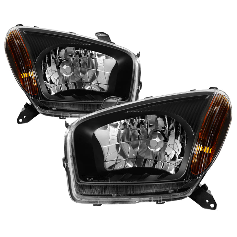 xTune Toyota RAV4 2001-2003 OEM Style Headlights - Black HD-JH-TRAV4-AM-BK SPYDER