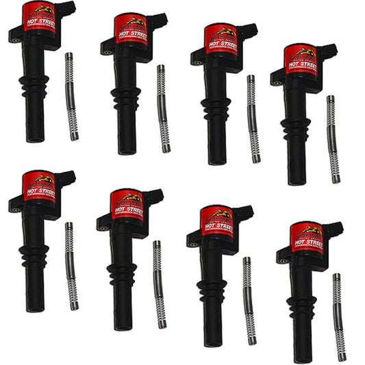 Granatelli 2005-2008 Ford 4.6/5.4L 3V 42KV Black Ignition Coil Pack - Set of 8 - Part 25-3001