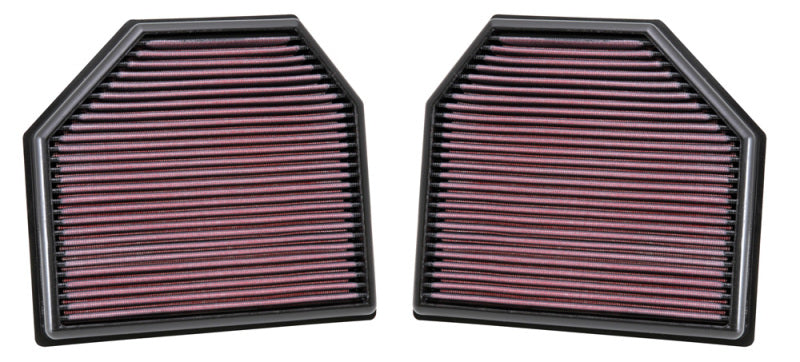 K&N Replacement Air Filter for 11-14 BMW M5/M6 4.4L V8 / 2015 M4/M3 3.0L I6  (2 per box) K&N Engineering