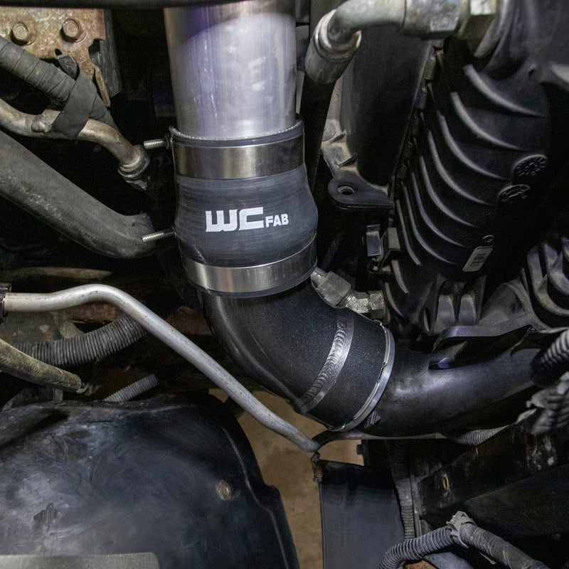 Wehrli 06-10 GM LBZ/LMM Duramax Passenger Side Intercooler Outlet Elbow Kit - Bengal Grey - WCF100466-BG
