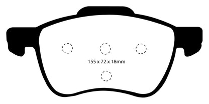 EBC YellowStuff Front Brake Pads - DP41229R EBC