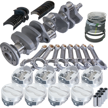 Eagle Chevy LT1 350 1Pc 3.750in Crank 6.000in I-Beam Rods -18cc 4.060in Pistons Rotating Assembly