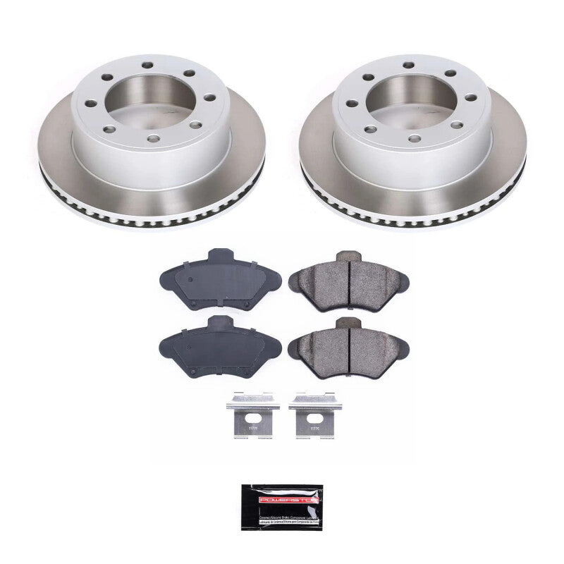 Power Stop 94-98 Ford Mustang Front Semi-Coated Rotor Kit PowerStop