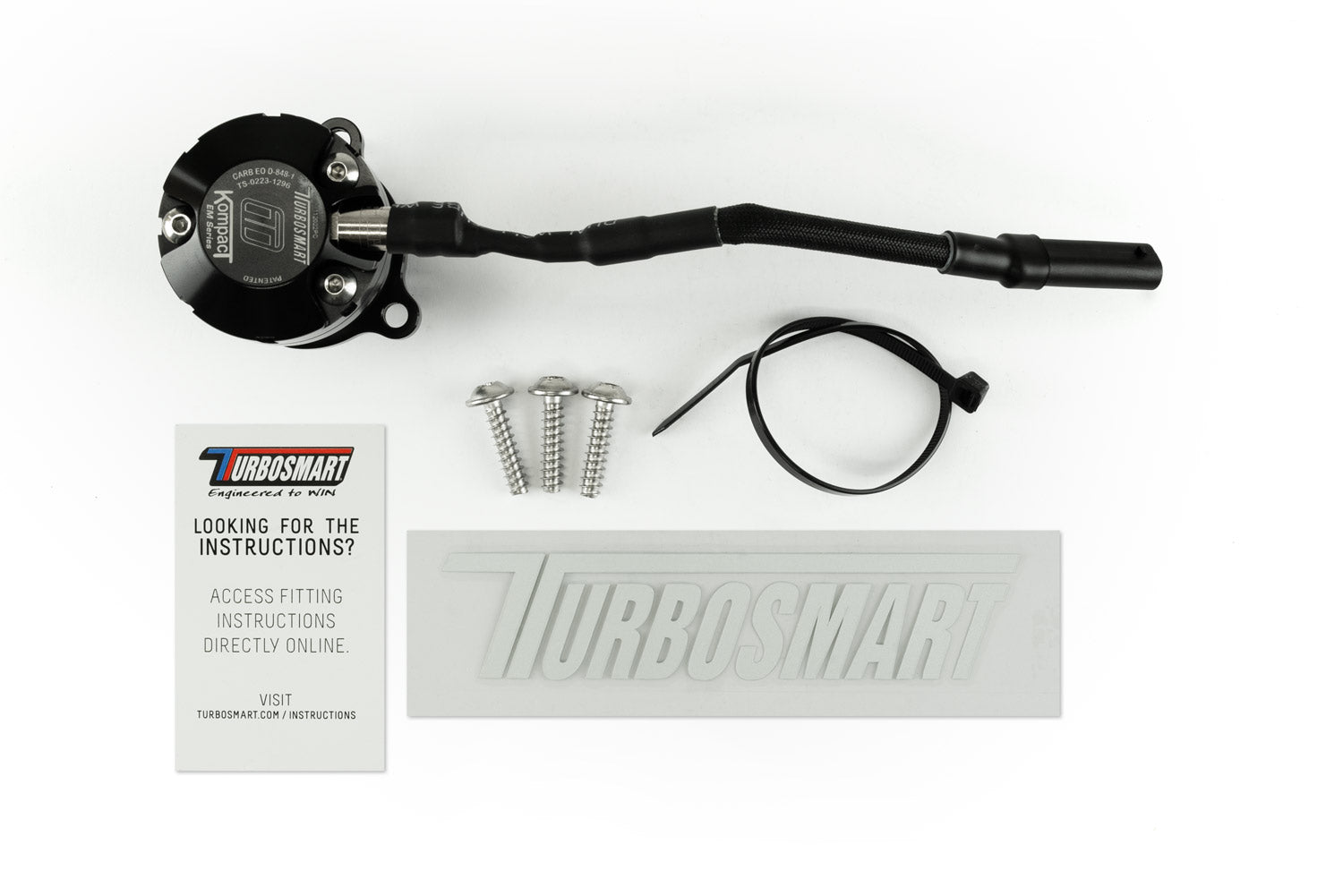 Turbosmart Kompact EM Plumb Back Diverter Valve VR13, Ford, Ranger, Explorer - TS-0223-1296 Turbosmart