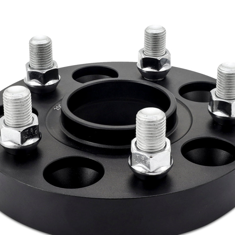 Mishimoto Wheel Spacers - 5x120 - 64.1 CB - M14 x1.5 - 25mm - BK Mishimoto