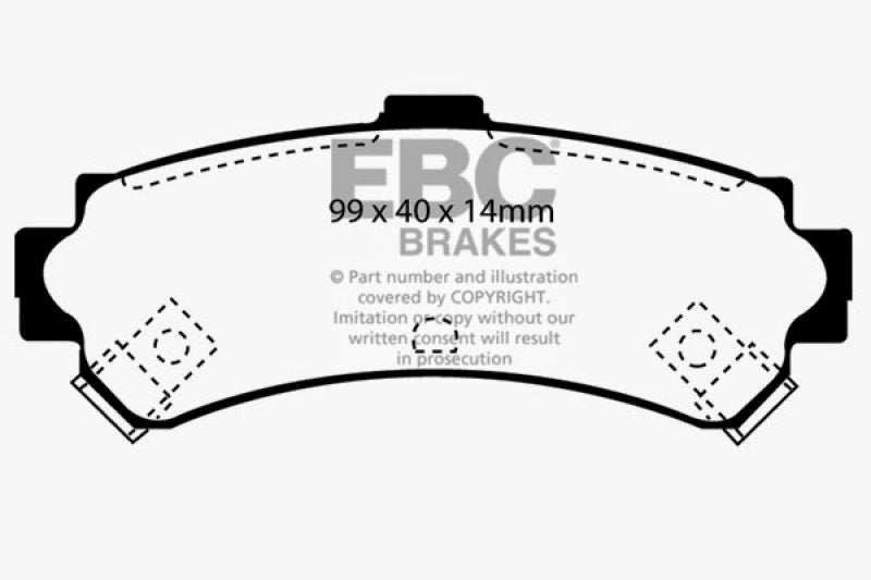 EBC Ultimax2 Rear Brake Pads - UD669 EBC