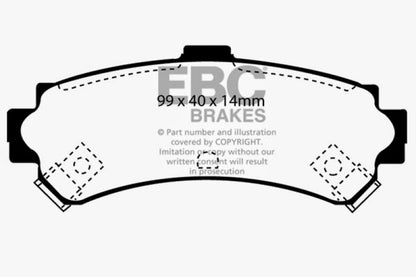 EBC Ultimax2 Rear Brake Pads - UD669 EBC