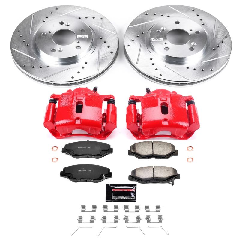 Power Stop 03-08 Honda Pilot Front Z36 Truck & Tow Brake Kit w/Calipers PowerStop