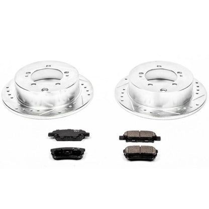 Power Stop 04-06 Mitsubishi Lancer Rear Z23 Evolution Sport Brake Kit PowerStop