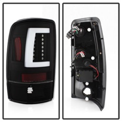 Spyder 00-06 GMC Yukon/Yukon XL V2 Light Bar LED Tail Lights - Black (ALT-YD-CD00V2-LBLED-BK) SPYDER