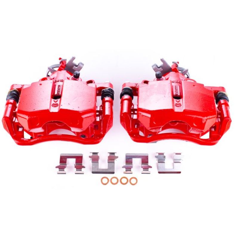 Power Stop 06-11 Buick Lucerne Rear Red Calipers w/Brackets - Pair PowerStop