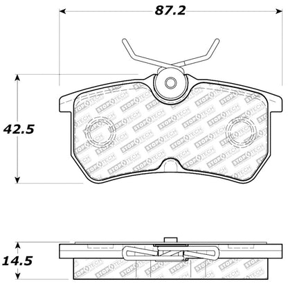 StopTech Street Disc Rear Brake Pads - 305.08860 Stoptech