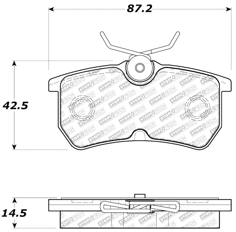 StopTech Street Disc Rear Brake Pads - 305.08860