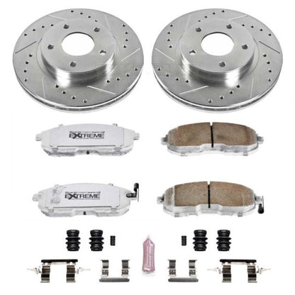 Power Stop 00-01 Infiniti I30 Front Z26 Street Warrior Brake Kit PowerStop