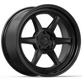 Kansei K14B Roku 18x9in / 5x110 BP / 12mm Offset / 73.1mm Bore - Gloss Black Wheel