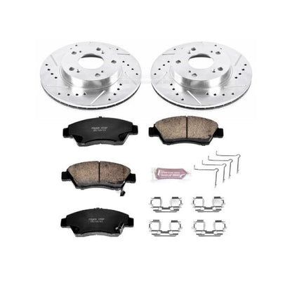Power Stop 06-11 Honda Civic Front Z23 Evolution Sport Brake Kit PowerStop