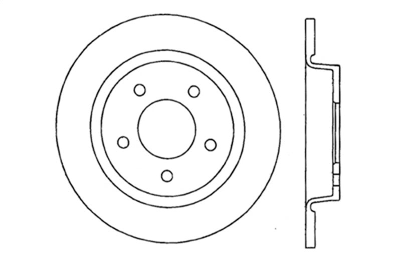 StopTech 04-10 Mazda3 Drilled Right Rear Rotor Stoptech