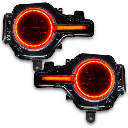 Oracle 21-22 Ford Bronco Headlight Halo Kit w/DRL Bar - Base Headlights ColorSHIFT -w/RF Controller ORACLE Lighting