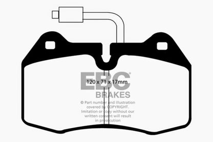 EBC YellowStuff Front Brake Pads - DP41032/2R EBC