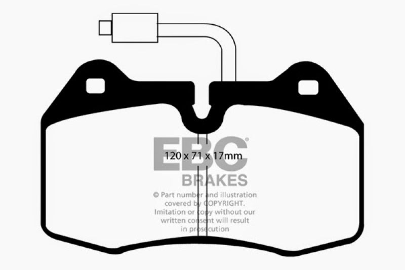 EBC YellowStuff Front Brake Pads - DP41032/2R