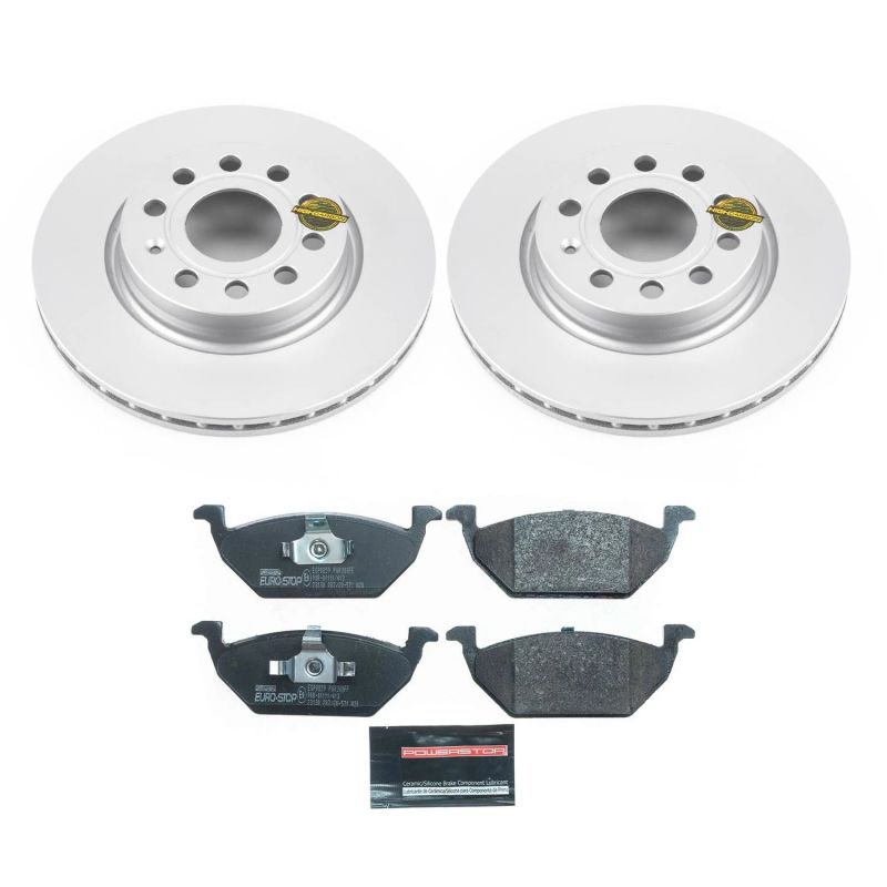 Power Stop 11-15 Volkswagen Jetta Front Euro-Stop Brake Kit PowerStop